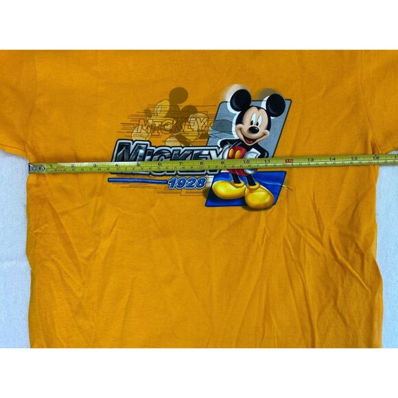 Disney Store Youth Kids Size M Mickey Mouse 1928 T Shirt Yellow Disney World - Picture 5 of 8